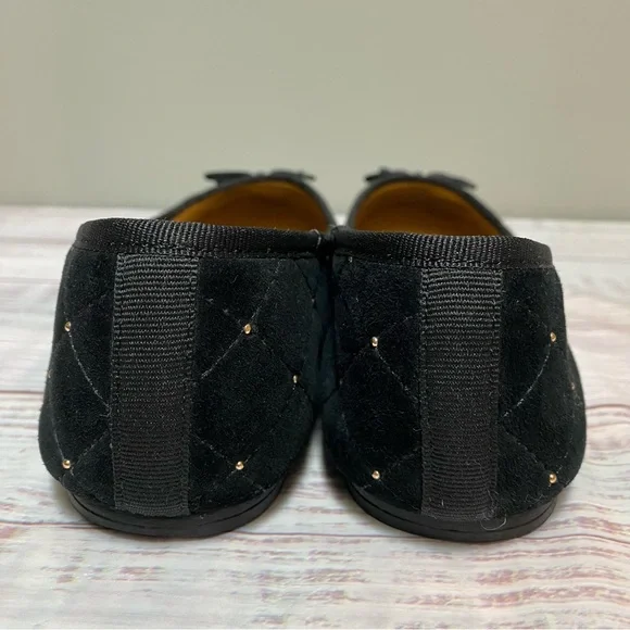 Talbots Black Velvet Flats. Women Size 7. - Picture 2 of 10